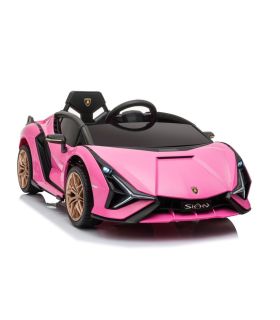 Voiture électrique 12V Lamborghini Sian Rose - Pack Luxe