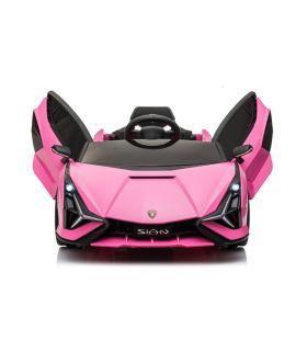 Voiture électrique 12V Lamborghini Sian Rose - Pack Luxe