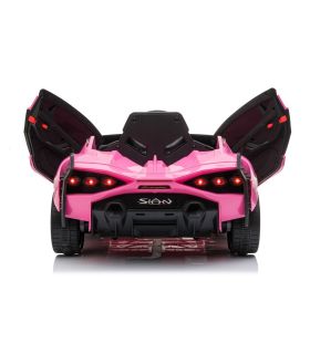 Voiture électrique 12V Lamborghini Sian Rose - Pack Luxe