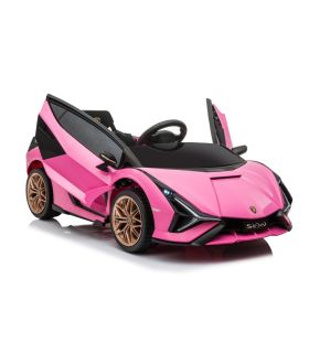 Voiture électrique 12V Lamborghini Sian Rose - Pack Luxe