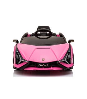 Voiture électrique 12V Lamborghini Sian Rose - Pack Luxe