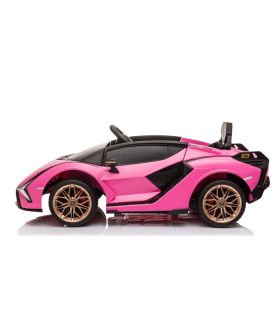 Voiture électrique 12V Lamborghini Sian Rose - Pack Luxe
