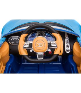 Voiture électrique 12V Bugatti Chiron Bleu - Pack Luxe