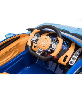 Voiture électrique 12V Bugatti Chiron Bleu - Pack Luxe