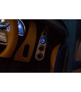 Voiture électrique 12V Bugatti Chiron Bleu - Pack Luxe