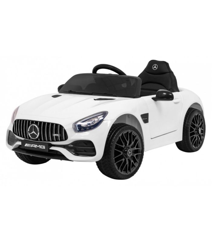 Voiture électrique enfant 12V Mercedes-Benz GT Blanche - Pack Luxe