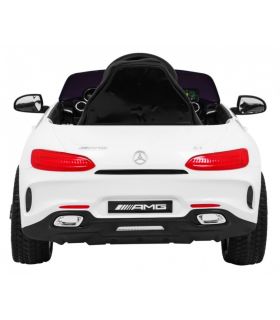 Voiture électrique enfant 12V Mercedes-Benz GT Blanche - Pack Luxe