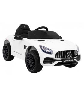 Voiture électrique enfant 12V Mercedes-Benz GT Blanche - Pack Luxe