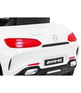Voiture électrique enfant 12V Mercedes-Benz GT Blanche - Pack Luxe