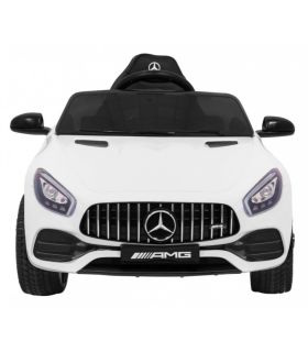 Voiture électrique enfant 12V Mercedes-Benz GT Blanche - Pack Luxe