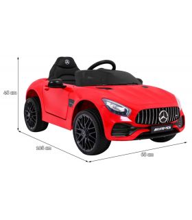 Voiture électrique enfant 12V Mercedes-Benz GT Rouge - Pack Luxe