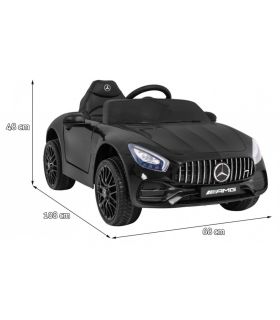 Voiture électrique enfant 12V Mercedes-Benz GT Noire - Pack Luxe