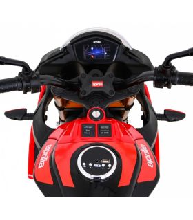 Moto électrique 12V Aprilia V4 Rouge - Pack Luxe