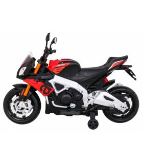 Moto électrique 12V Aprilia V4 Rouge - Pack Luxe