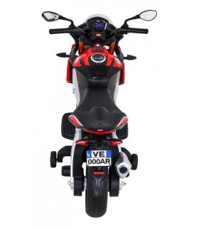 Moto électrique 12V Aprilia V4 Rouge - Pack Luxe