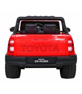 Voiture électrique 2 places 12V Toyota Hilux Rouge - Pack Luxe