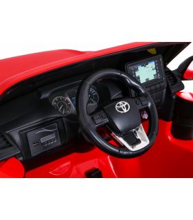 Voiture électrique 2 places 12V Toyota Hilux Rouge - Pack Luxe