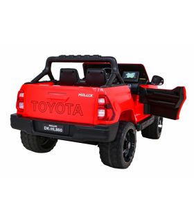 Voiture électrique 2 places 12V Toyota Hilux Rouge - Pack Luxe