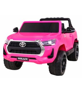 Voiture électrique 2 places 12V Toyota Hilux Rose - Pack Luxe