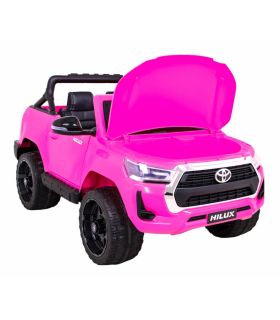 Voiture électrique 2 places 12V Toyota Hilux Rose - Pack Luxe
