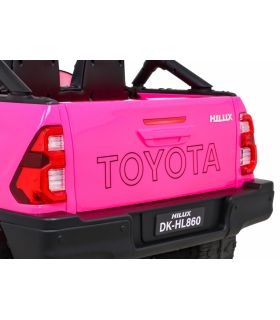 Voiture électrique 2 places 12V Toyota Hilux Rose - Pack Luxe
