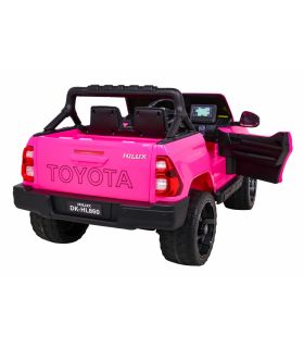 Voiture électrique 2 places 12V Toyota Hilux Rose - Pack Luxe