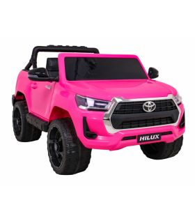 Voiture électrique 2 places 12V Toyota Hilux Rose - Pack Luxe