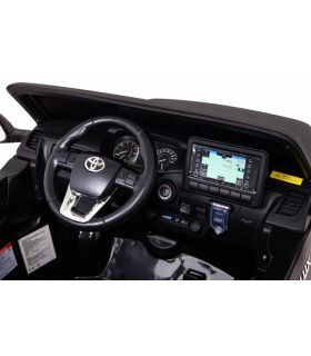 Voiture électrique 2 places 12V Toyota Hilux Noire - Pack Luxe