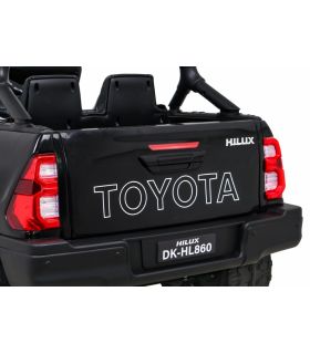 Voiture électrique 2 places 12V Toyota Hilux Noire - Pack Luxe