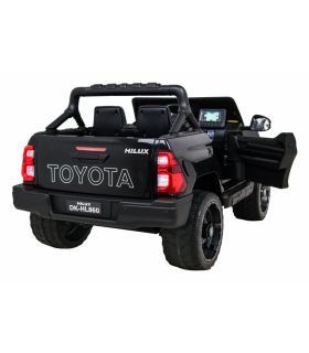 Voiture électrique 2 places 12V Toyota Hilux Noire - Pack Luxe