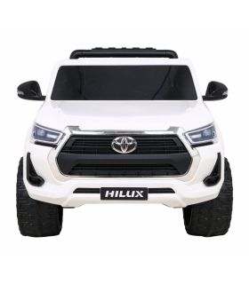 Voiture électrique 2 places 12V Toyota Hilux Blanche - Pack Luxe