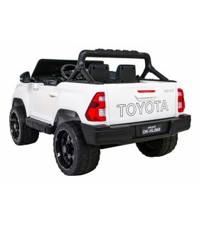Voiture électrique 2 places 12V Toyota Hilux Blanche - Pack Luxe
