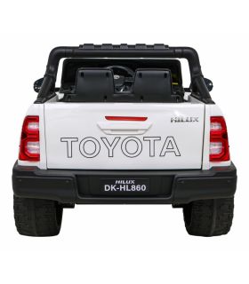 Voiture électrique 2 places 12V Toyota Hilux Blanche - Pack Luxe