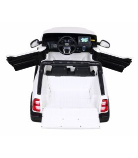 Voiture électrique 2 places 12V Toyota Hilux Blanche - Pack Luxe