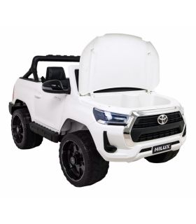 Voiture électrique 2 places 12V Toyota Hilux Blanche - Pack Luxe