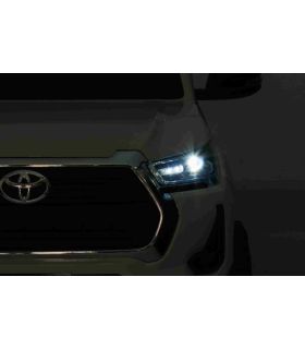 Voiture électrique 2 places 12V Toyota Hilux Blanche - Pack Luxe