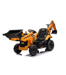 Tracteur excavateur électrique 12V JCB Jaune