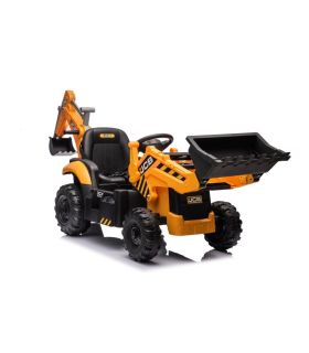 Tracteur excavateur électrique 12V JCB Jaune