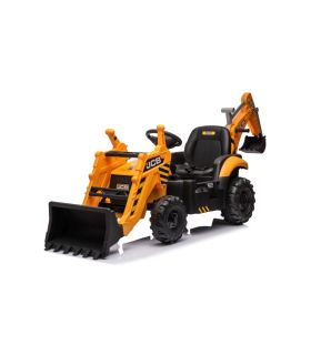 Tracteur excavateur électrique 12V JCB Jaune