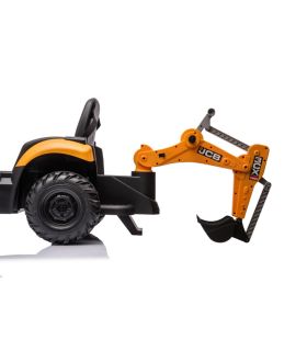 Tracteur excavateur électrique 12V JCB Jaune