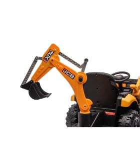 Tracteur excavateur électrique 12V JCB Jaune