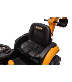 Tracteur excavateur électrique 12V JCB Jaune