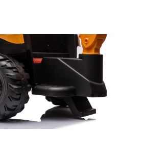 Tracteur excavateur électrique 12V JCB Jaune