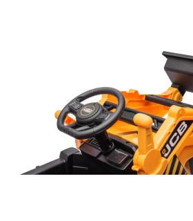 Tracteur excavateur électrique 12V JCB Jaune