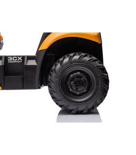 Tracteur excavateur électrique 12V JCB Jaune