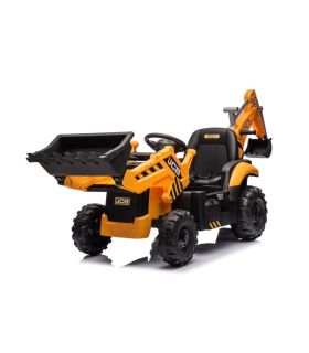 Tracteur excavateur électrique 12V JCB Jaune