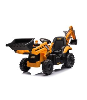 Tracteur excavateur électrique 12V JCB Jaune