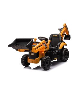 Tracteur excavateur électrique 12V JCB Jaune