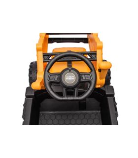 Tracteur excavateur II électrique 12V JCB Jaune