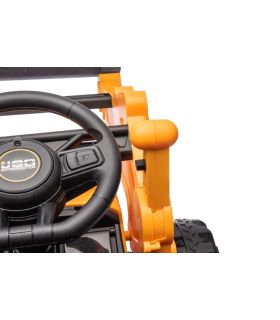 Tracteur excavateur II électrique 12V JCB Jaune